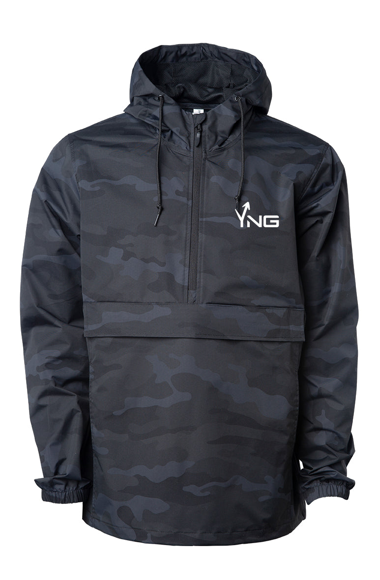 YNG Black Camo Anorak Jacket