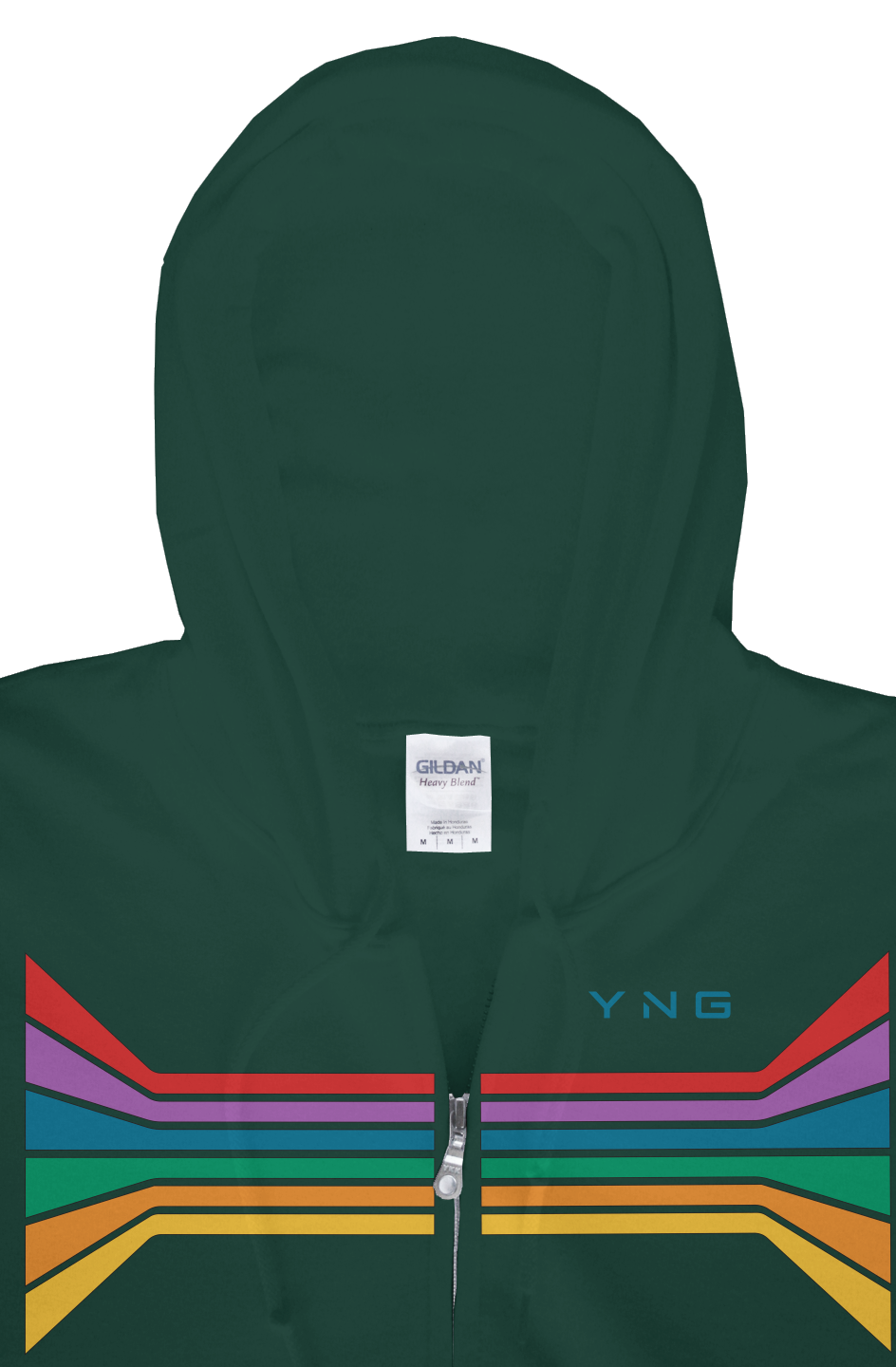 gildan Retro Rays zip hoody